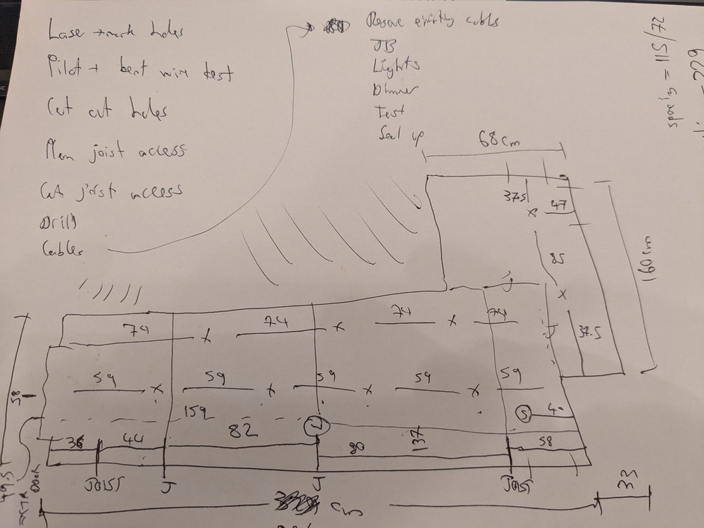 Cunning plan to install downlights