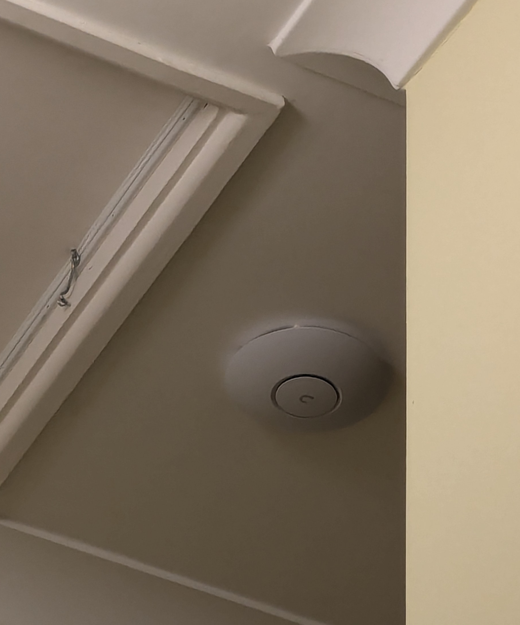 WiFi access point on a ceiling